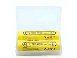 Акумулятор Liitokala 21700 Lii-40A 3.7 V 4000mAh в кейсі Оригінал - мініатюра 3