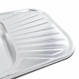 Кухонна мийка з нержавіючої сталі закруглена Platinum декор 7848 (0,8/180 мм), R, Decor - мініатюра 3