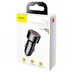 Автомобільний зарядний пристрій Baseus Magic Series Dual-USB QC 3.0 45W Black (CCMLC20A-01) - мініатюра 4