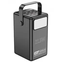 Батарея універсальна HOCO 100000mAh Endure 22.5W PD, QC, LED Lamp, Black (DB03 / 714721)
