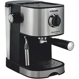 Кавоварка Grunhelm GEC17 еспресо з трубкою-капучинатором 850 Вт чорна/сіра
