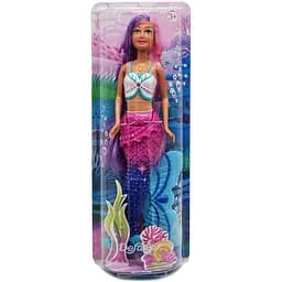Детская кукла Русалочка Defa 8483 с подвижным хвостом Бело-фиолетовая
