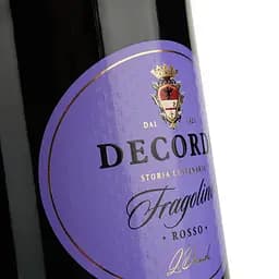 Вино ігристе Decordi Fragolino Rosso, червоне, напівсолодке, 7,5%, 0,75 л - мініатюра 3