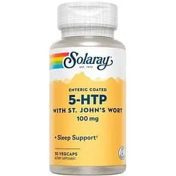 Аминокислота Solaray 5-HTP with St. Jon's Wort 30 вегакапсул