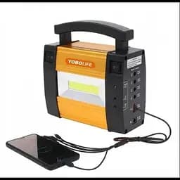 Кемпінговий акумуляторний ліхтар LM-367 (COB + 3xLamp) + сонячна панель + Power Bank (1 режим) - мініатюра 3