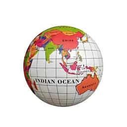 Мяч детский глобус, 67-70 г, ПВХ, рисунок