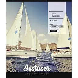 Зошит загальний Школярик Insta life 096-3389K-2 в клітинку 96 аркушів