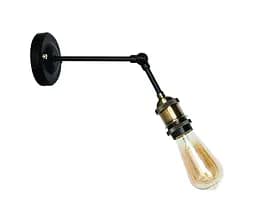 Бра настінне Levistella 752WM1203-1 E27 60W чорний з бронзовим патроном для дому