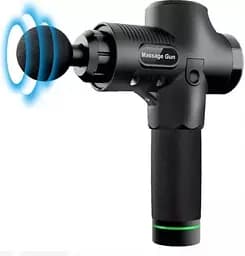 Ударний перкусійний масажер тригерних точок Massage Gun 2500 mAh (6 насадок, 30 швидкостей)