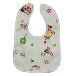 Дитячий тканинний слинявчик Mega Zayka MGZ-0600-6 на кнопці