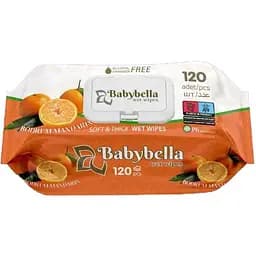 Влажные салфетки Babybella Soft&thick Мандарин 120шт