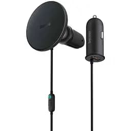 Автотримач з бездротовою зарядкою Baseus CW01 Magnetic Wireless 40 W (SUCX040001) - мініатюра 2