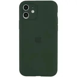 Чехол Epik Silicone Case Full Camera Protective (AA) для Apple iPhone 12 (6.1) Зеленый/Cyprus Green