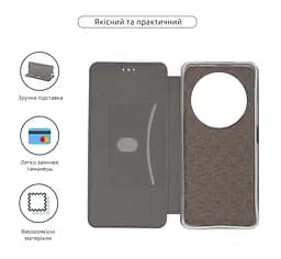 Чехол-книжка для Xiaomi Redmi 14C 4G/A4 5G Poco C75 4G/M7 5G, G-Case, фиолетовый, кожаный чехол-книга из экокожи (PU) и TPU, с магнитом, с подставкой и вместительным кардхолдером, противоударный, защита всего корпуса, ArmorStandart (ARM82820) - мініатюра 3