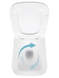Унітаз підвісний Qtap Crow Ultra Quiet White, з сидінням Slim Duroplast/ Soft-close/ Quick Release QT05335172W - мініатюра 5