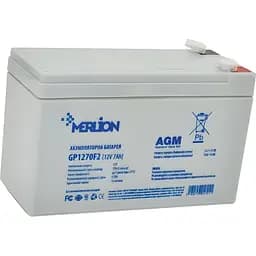 Акумулятор Merlion GP1270F2 AGM 12V/7Ah/84Wh [110125] - мініатюра 2