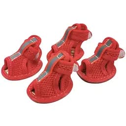 Ботинки Ginger для животных L Летние босоножки сетка красные 48х38 мм