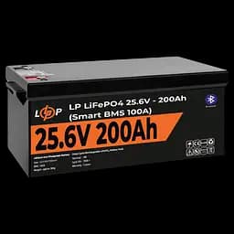 Акумулятор LP LiFePO4 24V (25,6V) - 200 Ah (5120Wh) (Smart BMS 100А) з BT пластик - мініатюра 4