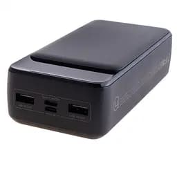 Power Bank Usams US-CD202 30000mAh 3 Ports Display black зовнішній акумулятор (6958444905617) - мініатюра 3