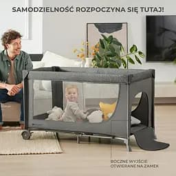 Манеж-ліжко Kinderkraft Joy 2 Dark Grey (5902533925117) - мініатюра 5