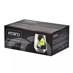 Набір низьких склянок Krosno Splendor, скло, 400 мл, 6 шт. (787480) - мініатюра 3