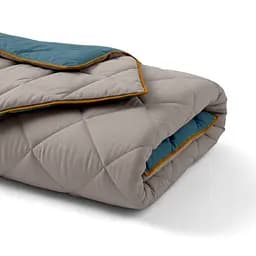 Покривало стьобане двостороннє Cosas Ocean Sand CS1 110х140 см (Blanket_68Sky_84Quartz_kt_16Mustard_110х140) - мініатюра 6