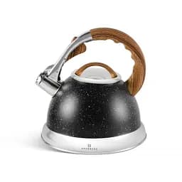 Чайник із свистком Edenberg EB-8852 з мармуровим покриттям 3 л чорний