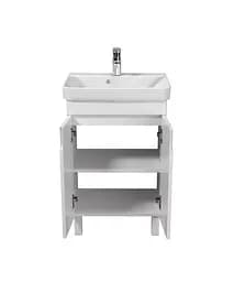 Тумба Мойдодир Simple White 55-U з умивальником River 55 Білий універсальна Білий - мініатюра 6