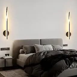 Видовжене світлодіодне чорне бра 80 см 4000K Арт. WB 32/800 BK Line F