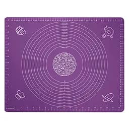Силиконовый кондитерский коврик для раскатки теста 45х64 см, A-plus Фиолетовый 84382