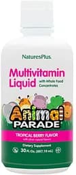Вітаміни та мінерали Natures Plus Animal Parade Miltivitamin Liquid, 887 мл Тропічні ягоди
