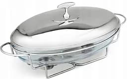 Мармит настольный подогреватель еды Edelhoff EH-8522 термостойкая стеклянная посуда с подогревом