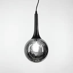 Світильник в чорному корпусі з відкритим графітовим плафоном | Арт. 11810/1 BK+GR | Line F