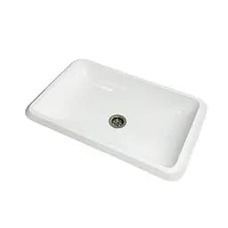 Умивальник врізний Adamant PLAIN 590х390 Classic white-01 - мініатюра 3