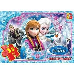 Пазлы детские Frouzen Ледяное Сердце G-Toys FR012, 35 элементов