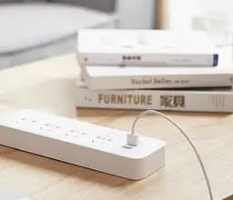 Мережевий фільтр-подовжувач MiJia Power Strip 4 розетки + 3 USB-port 2m MJSWSKCXB-01QM NRB4023CN White - мініатюра 3