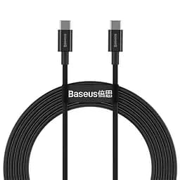 Кабель Baseus Type-C to Type-C Superior Series Fast 2 метра 100W (CATYS-C01) черный