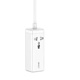 Мережевий зарядний пристрій подовжувач LDNIO SC1418 2 USB/2 Type-C QC PD 1 розетка 2m білий - мініатюра 3