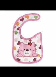 Дитячий непромокальний слюнявчик (нагрудник) тканинний Mumlove 0614 Рожевий