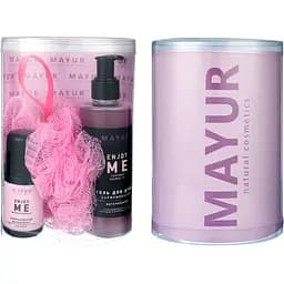 Подарочный набор для тела Mayur Enjoy me натуральный: гель для душа, дезодорант, мочалка