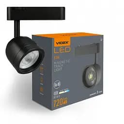 Світильник магнітний трековий Videx LA76B 8.5W 4000K 48V Black - мініатюра 2