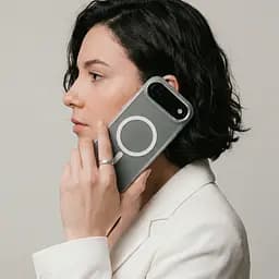 Чехол Apple iPhone 17 Air, Unit MagSafe, белый, прозрачный, магсейф, ударопрочный, магнитный, панель-накладка с поддержкой MagSafe, с поддержкой беспроводной зарядки, TPU+PC, защита всего корпуса, ударопрочный, ArmorStandart (ARM90584) - мініатюра 6