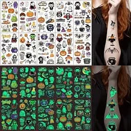 Набор временных тату "Halloween glow №2" Fresh Tattoo kids-tatto-halloween-g2