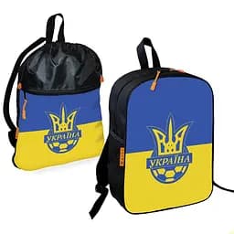 Школьный рюкзак детский футбол + Сумка для обуви спортивной формы рюкзак-мешок мальчику (01865)