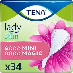 Уцінка. Урологічні прокладки Tena Lady Slim Mini Magic 0.5 крапель 34 шт. 