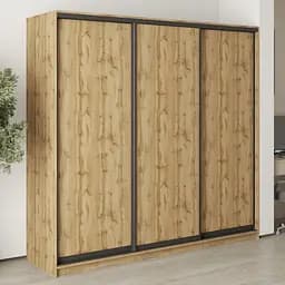 Шкаф-купе трехдверный MebelStar Стандарт BG 3ДСП 220x45x210 см Дуб тахо (MBS-8320)