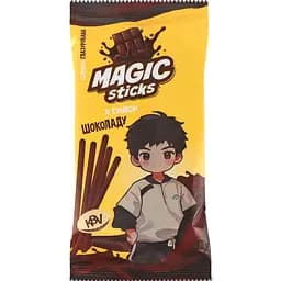 Соломка KBV Magic sticks глазур зі смаком шоколаду 60 г