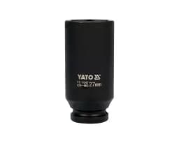 Головка торцева ударна 6-гранна Yato подовжена квадрат 1/2" М= 27 мм L= 78 мм (YT-1047) - мініатюра 2