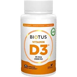 Витамин D3 Biotus 1000 МЕ 180 капсул