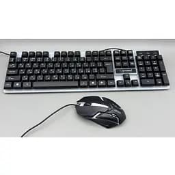 Комплект дротовий XSTRIKE X-1014, клавіатура і миша, RGB підсвічування, USB, чорний